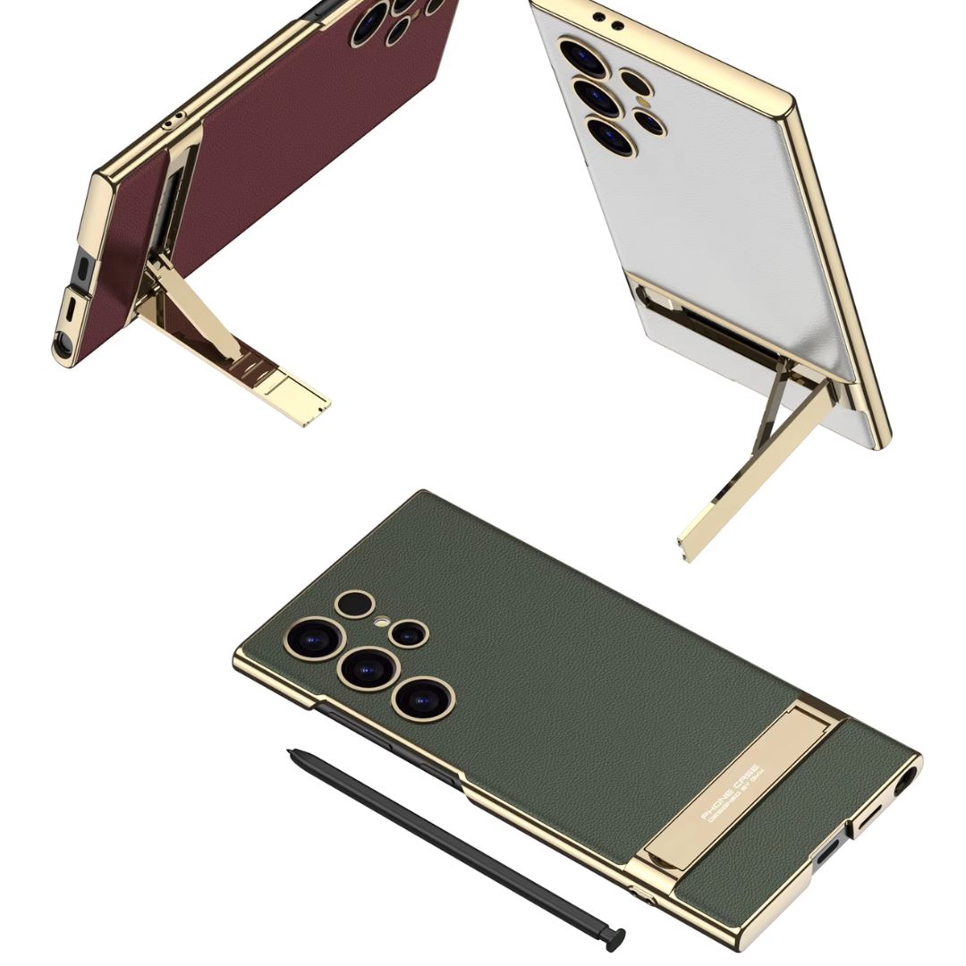 Mirage Jet Electroplated Leather Magsafe Samsung Case