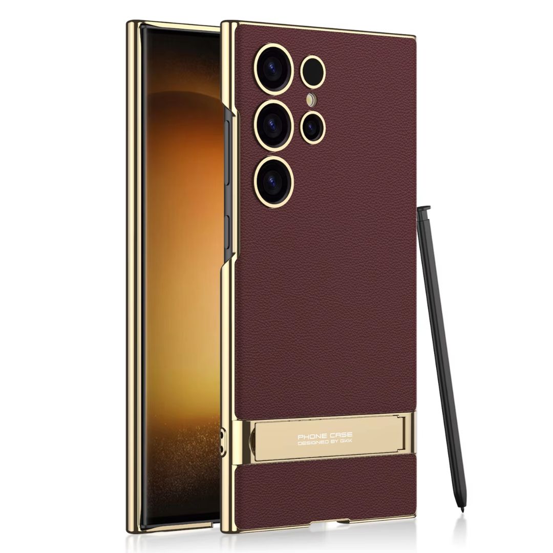 Mirage Jet Electroplated Leather Magsafe Samsung Case