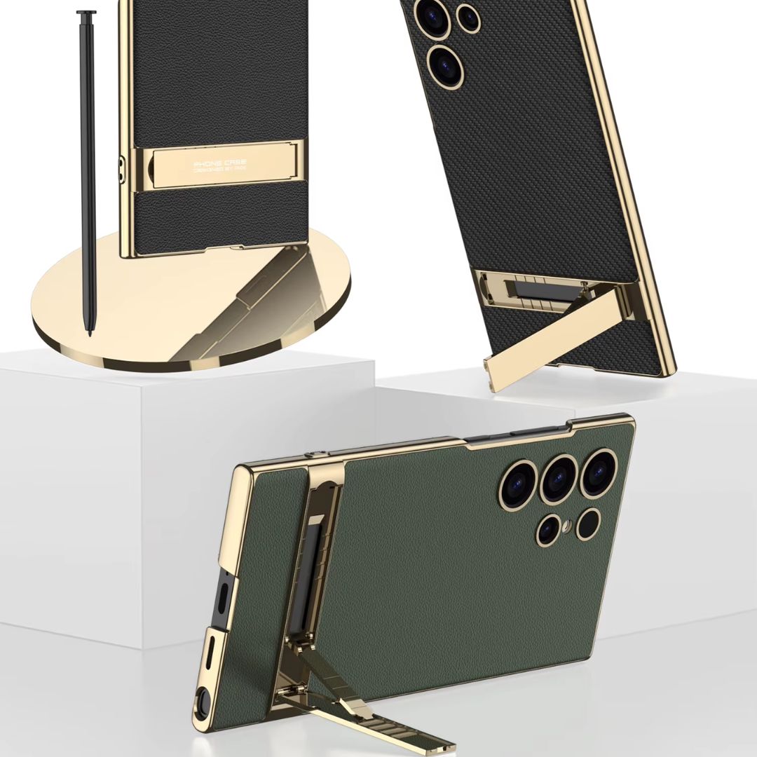 Mirage Jet Electroplated Leather Magsafe Samsung Case