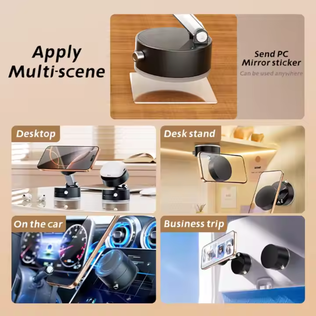 Vacuum Suction Magnetic Phone Holder - On The Go