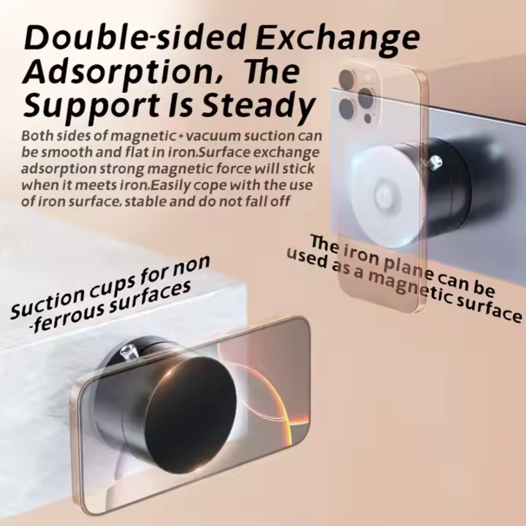 Vacuum Suction Magnetic Phone Holder - On The Go