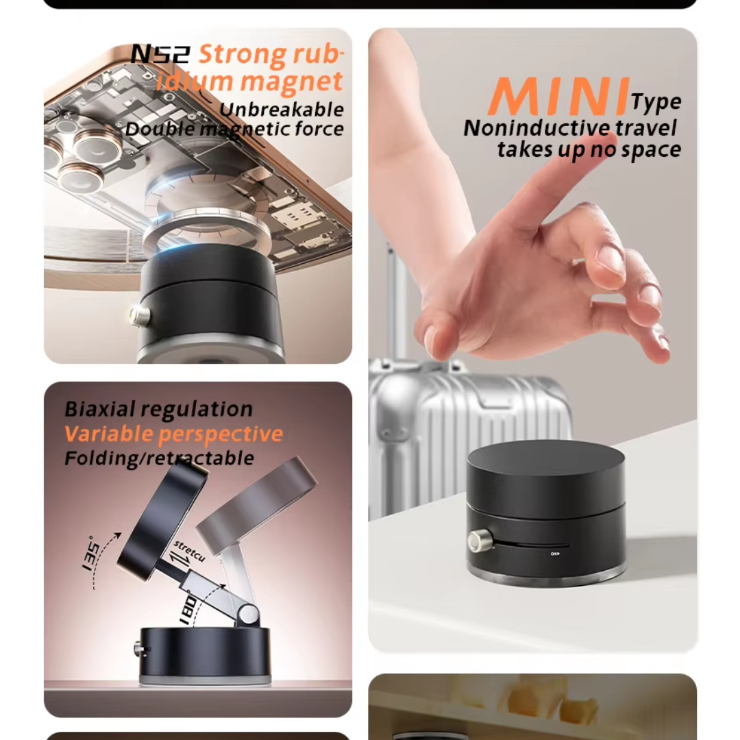 Vacuum Suction Magnetic Phone Holder - On The Go
