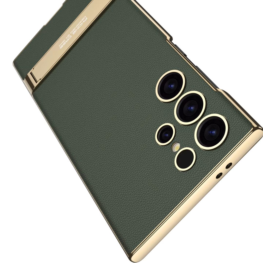 Mirage Jet Electroplated Leather Magsafe Samsung Case
