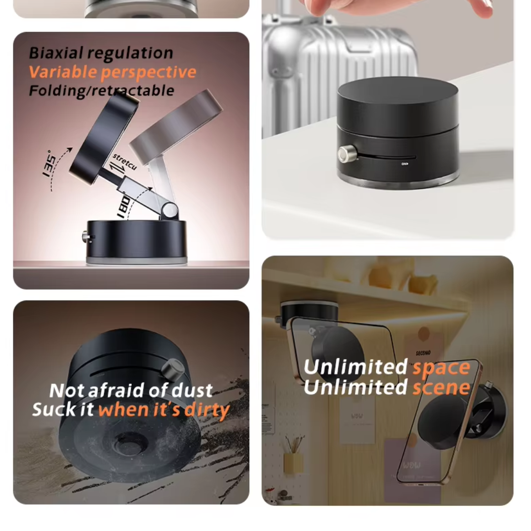 Vacuum Suction Magnetic Phone Holder - On The Go