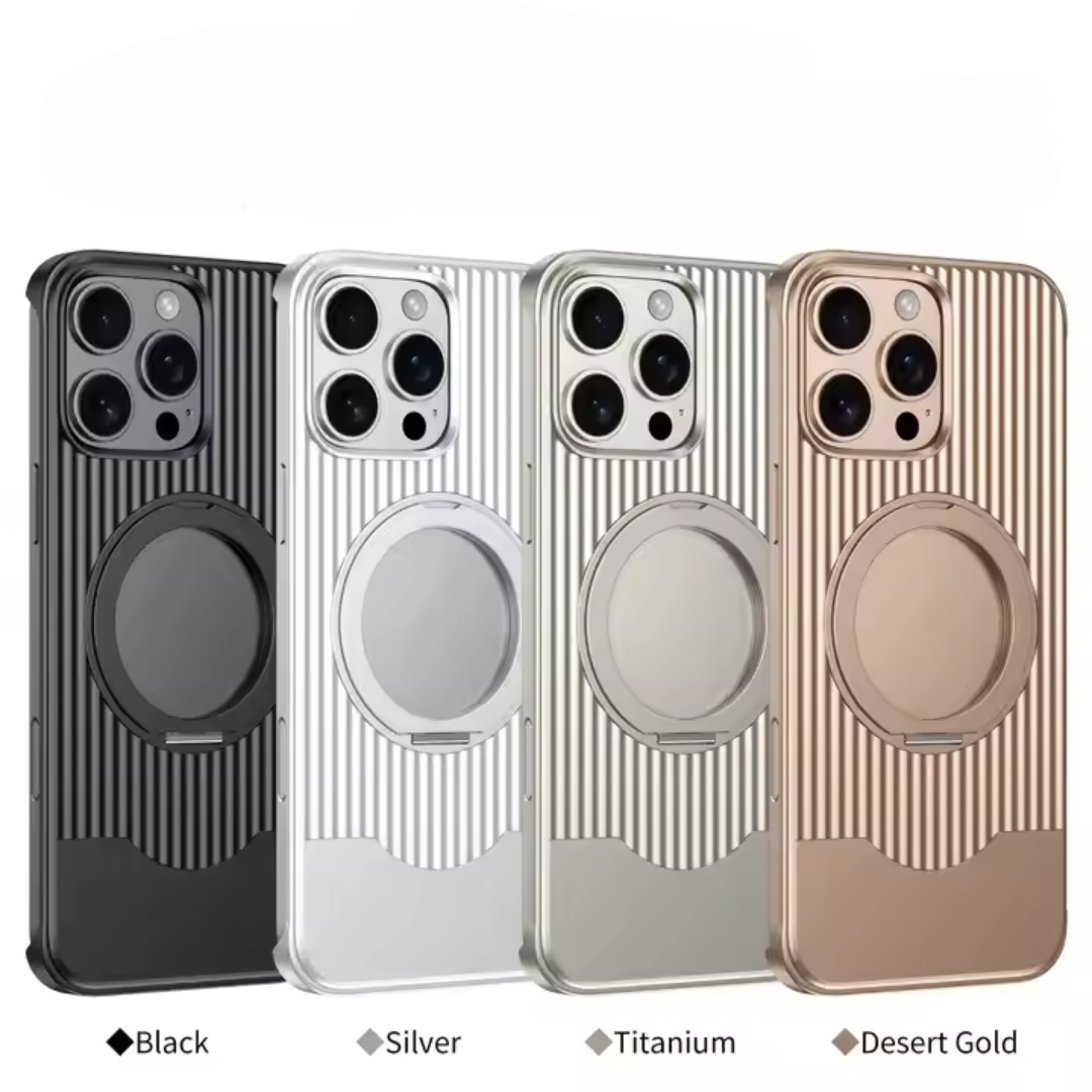 Corrugated Shield MagSafe Metal iPhone Case