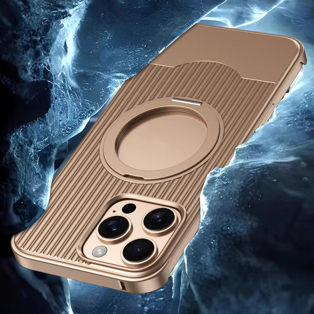 Corrugated Shield MagSafe Metal iPhone Case
