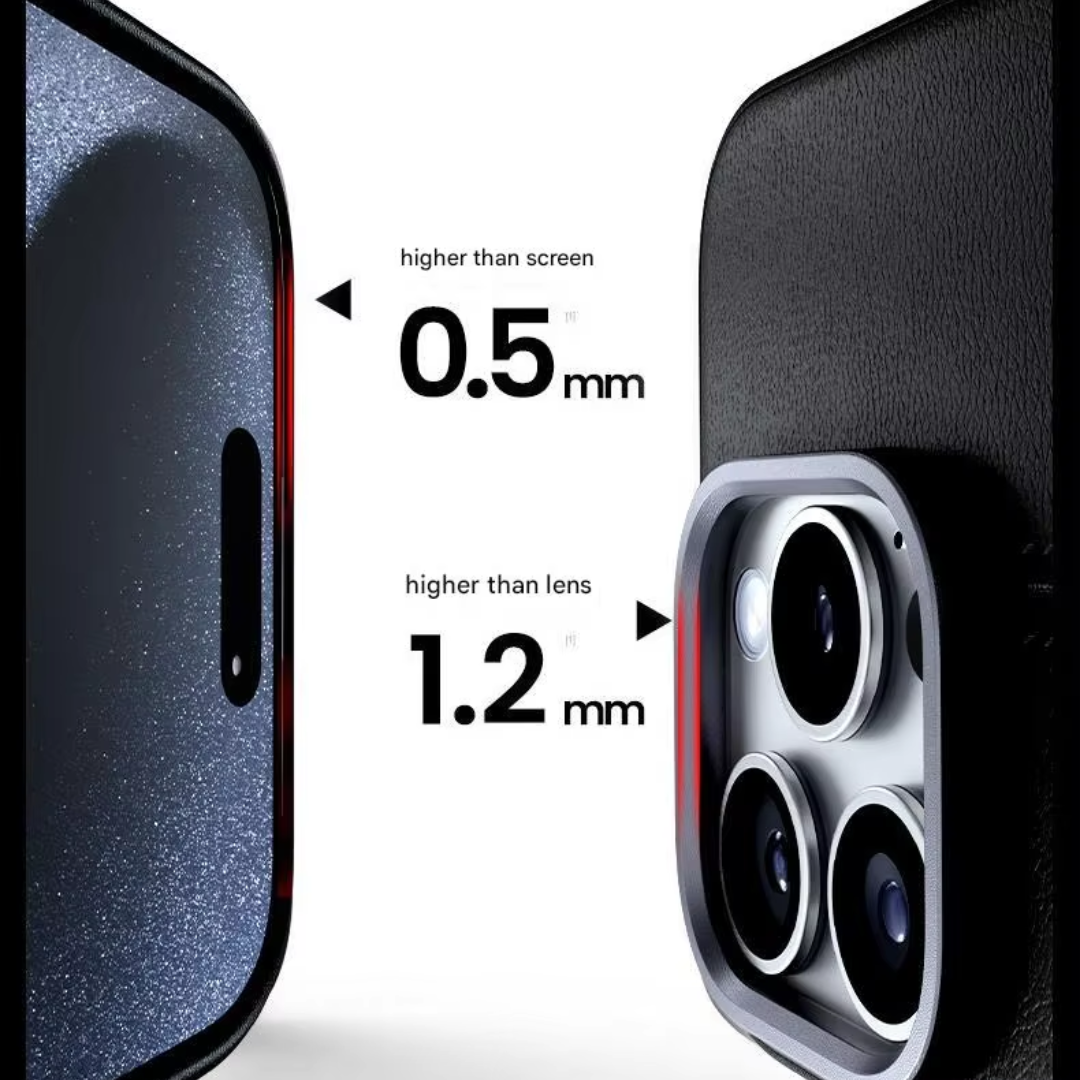 Luxury Synthetic Leather Vangaurd MagSafe iPhone Case