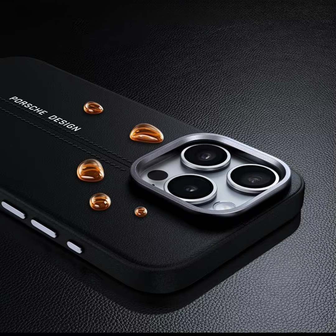 Luxury Synthetic Leather Vangaurd MagSafe iPhone Case