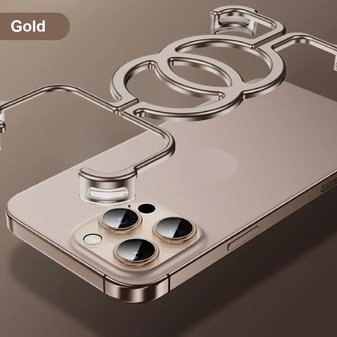 Stratos Interconnected Rings Metal iPhone Case