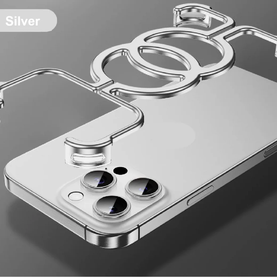 Stratos Interconnected Rings Metal iPhone Case