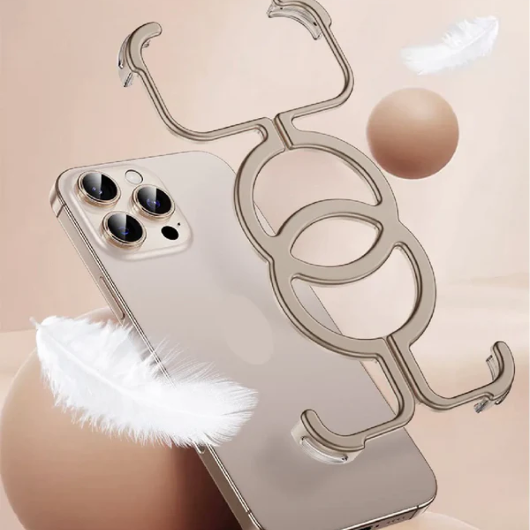 Stratos Interconnected Rings Metal iPhone Case